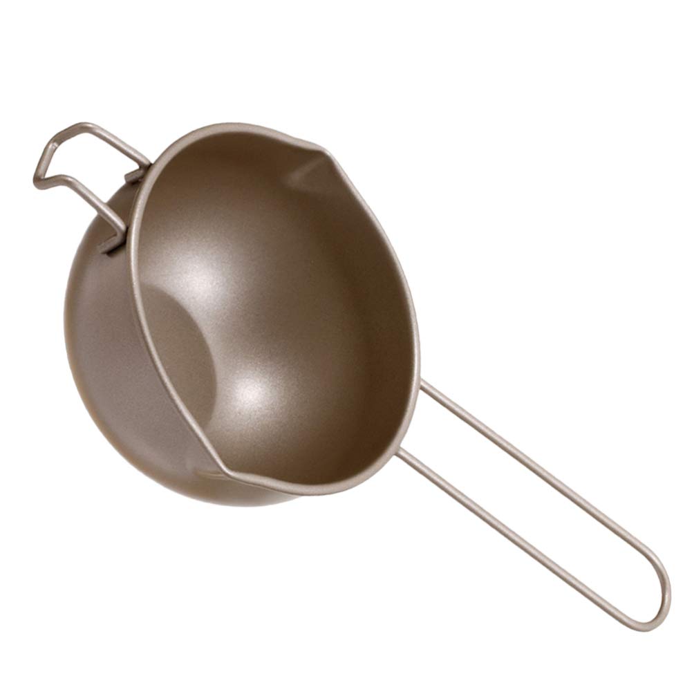 Cabilock 1-Piece Stainless Steel Chocolate Melting Pot - Double Boiler for Butter, Fondue & Milk - Mini Candle Heating Utensil for Candy Making, Baking & Coffee (Turkey Carbon Steel, One-Piece Baby Safe Design) - Perfect for Home Kitchens, Bakeries & DIY Dessert Parties