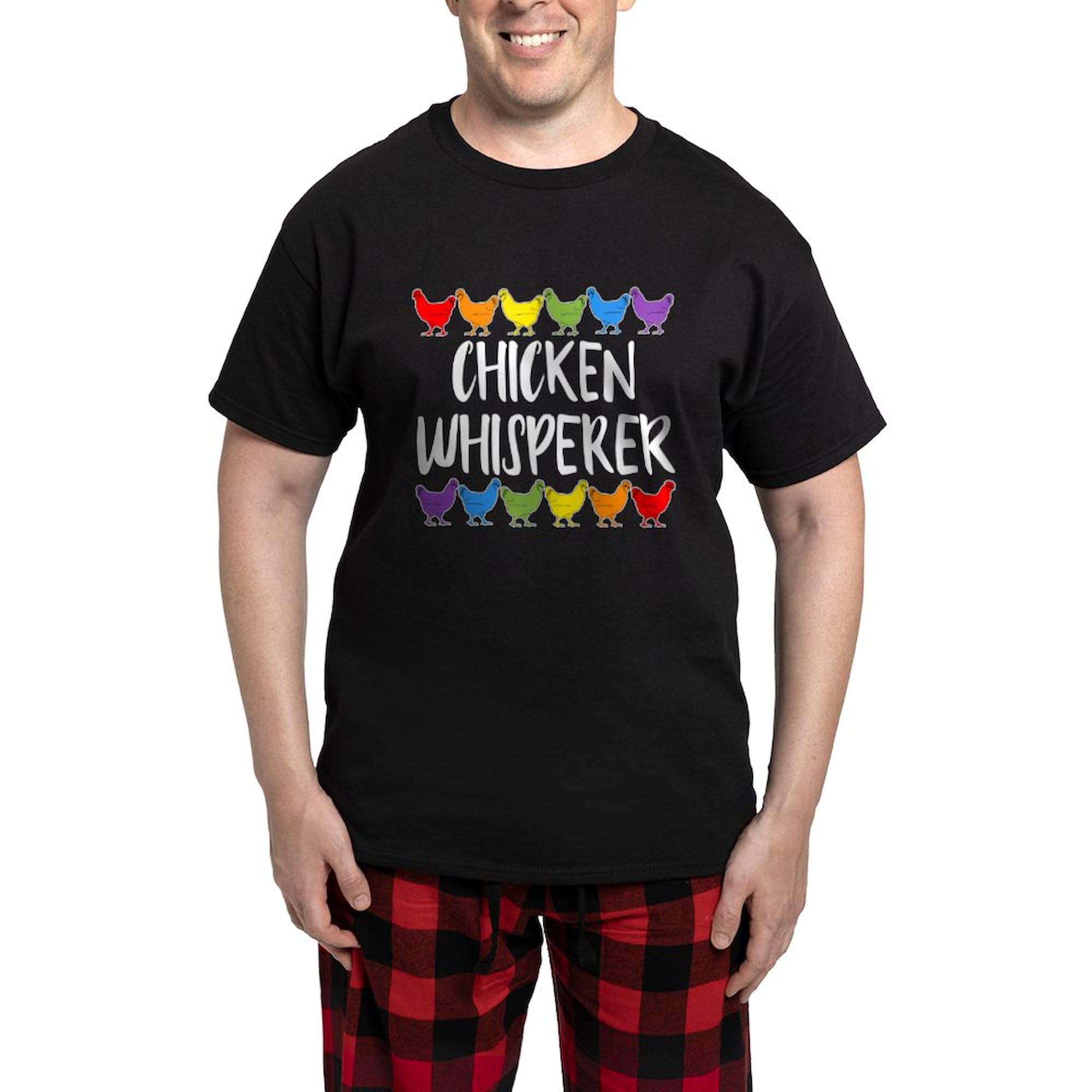 Chicken Whisperer Men's Dark Pajama Set - Comfortable Sleepwear for Men | Cozy Lounge & Sleep Pajamas for Chicken Lovers