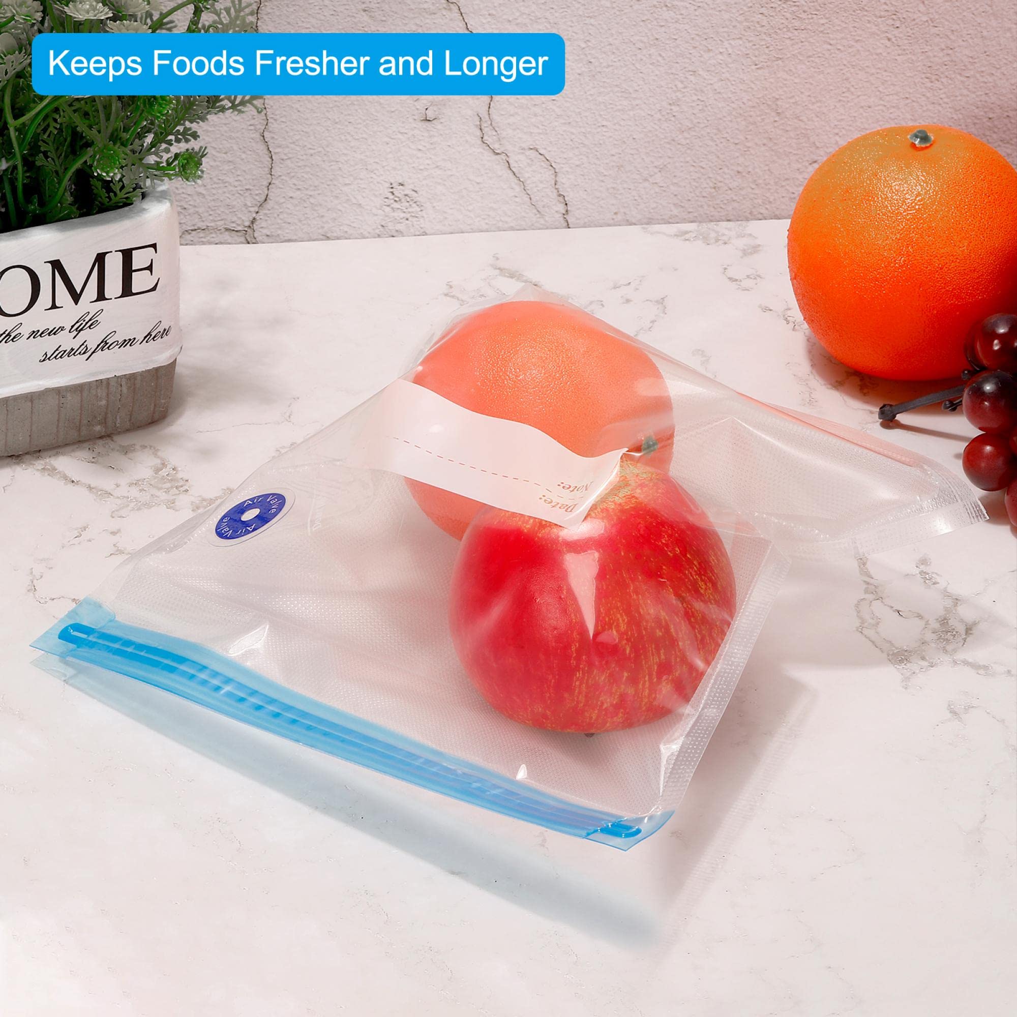 Premium Reusable Vacuum Sealer Bags 10 Pack - 13.4