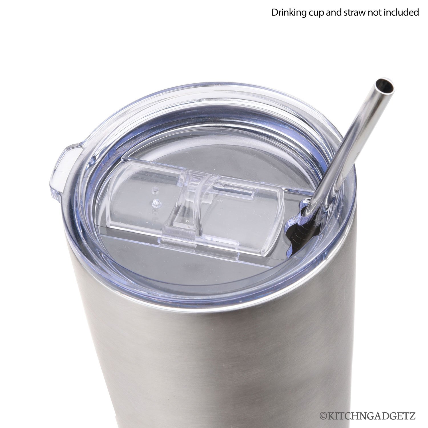 Yeti Rambler Tumbler 30 oz Slide Lid - 2 Pack Splash Proof Replacement Cover with Straw Access - No Need to Remove Lid for Drinking - Ideal for Coffee, Tea, Smoothies & Outdoor Activities