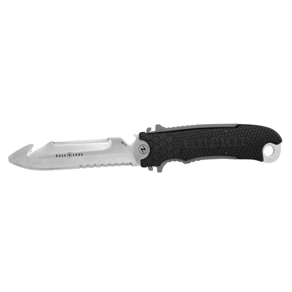 Aqualung Big Squeeze Lock Knife Blunt Tip - Diving Knife for Scuba Divers & Water Sports - Perfect for Cutting Ropes, Nets & Emergency Situations Underwater