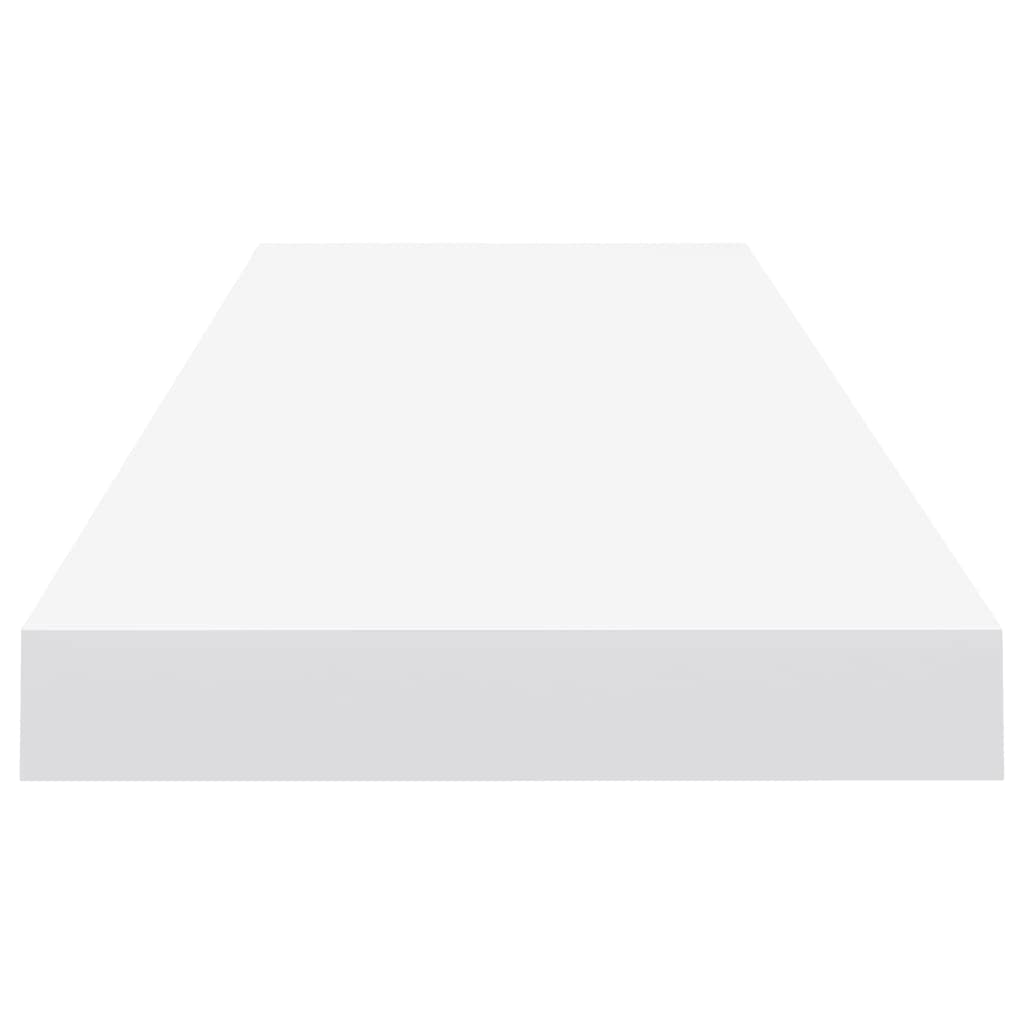 Floating Shelves Set of 4 - White MDF Wall Mounted Shelves 35.4