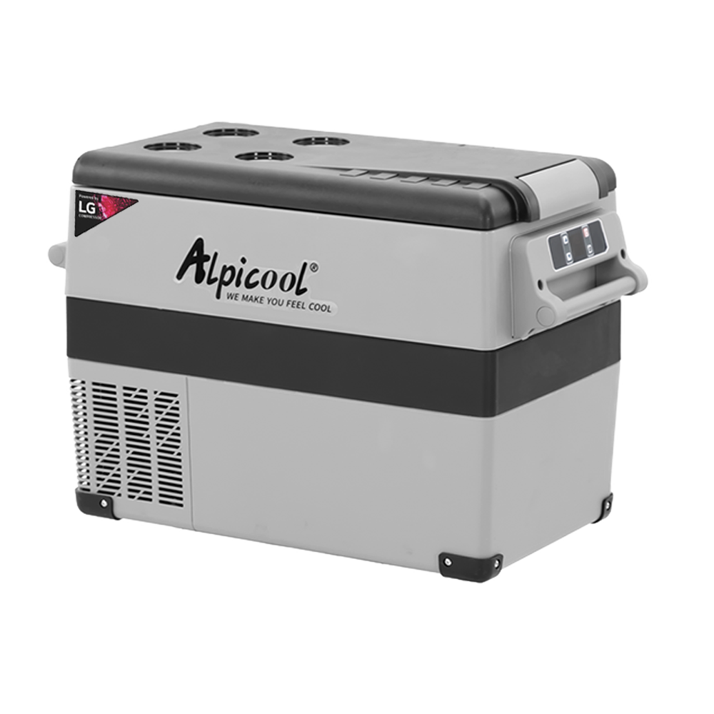 Alpicool LGCF45 12V/24V Portable Car Refrigerator Freezer - 45L Dual Zone Fridge for Camping, Road Trips & Outdoor Adventures