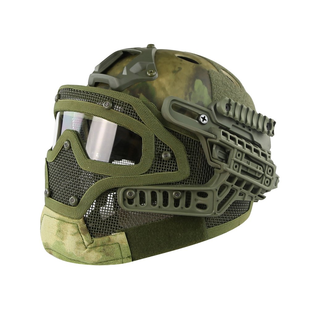 Tactical G4 Protective Helmet System with Goggles - Military Grade Airsoft, Paintball & Hunting Gear for Outdoor Combat Simulation & War Games