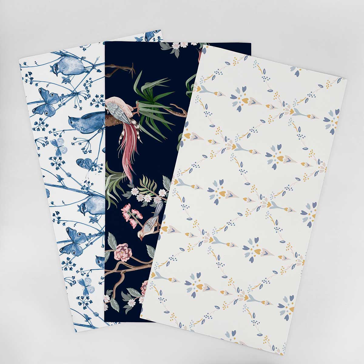 Blue Wallpaper Sample for Bedroom - Peel & Stick Removable Wallpaper - Coastal & Nursery Decor - Perfect for Accent Walls & Home Renovation