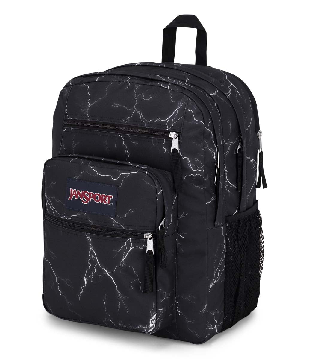 JanSport Big Student Backpack with Electric Bolts Design - Durable School Backpack for College & High School Students - Perfect for Books, Laptop & Everyday Use
