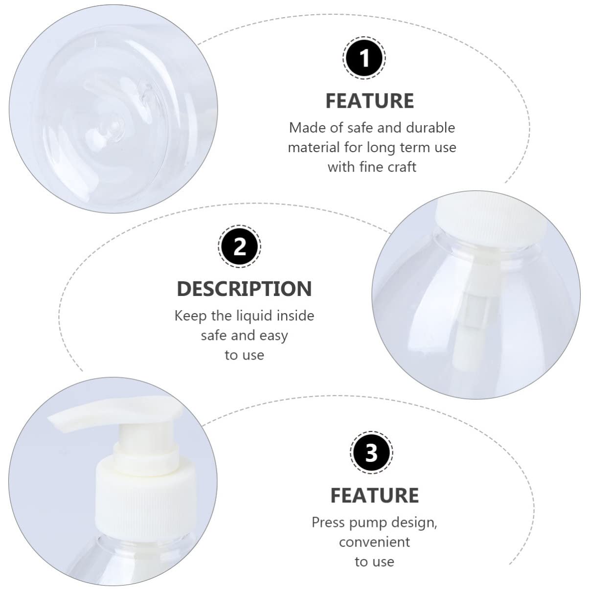 FRCOLOR 8-Pack Refillable Foaming Soap Dispenser Bottles - Plastic Pump Bottles for Hand Soap, Shampoo, Body Wash & Cleaning Spray - Perfect for Kitchen, Bathroom & Home Organization