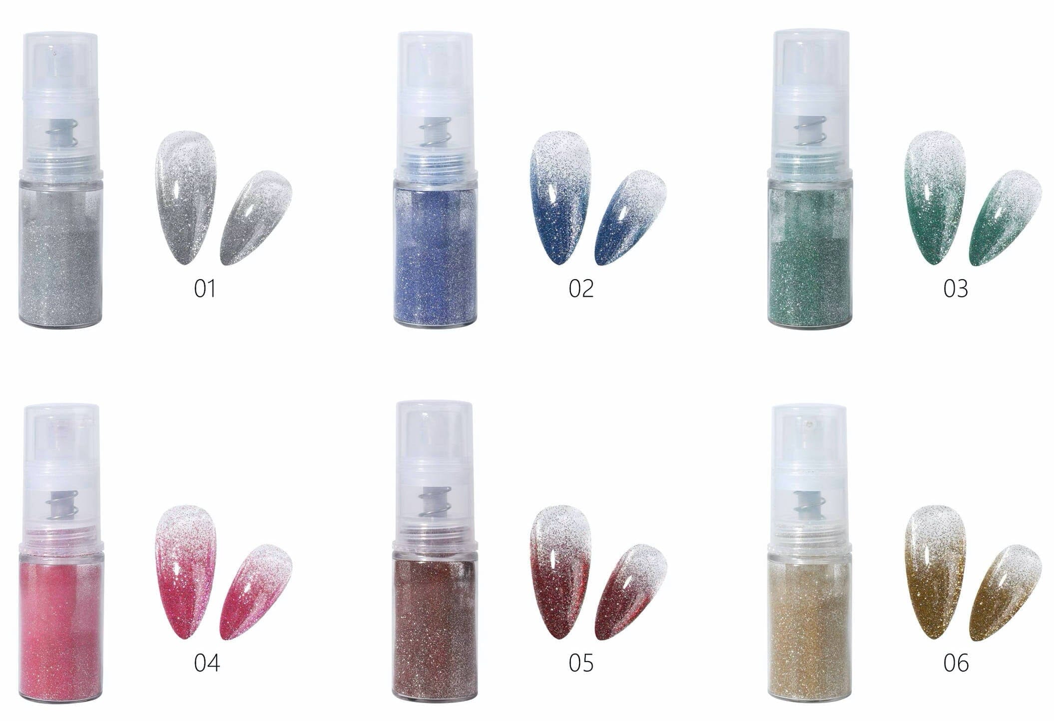 Disco Ombre Pigment Powder & Color Spray - Long-Lasting Metallic Shimmer for Hair, Body & Face | Perfect for Parties, Festivals & Cosplay