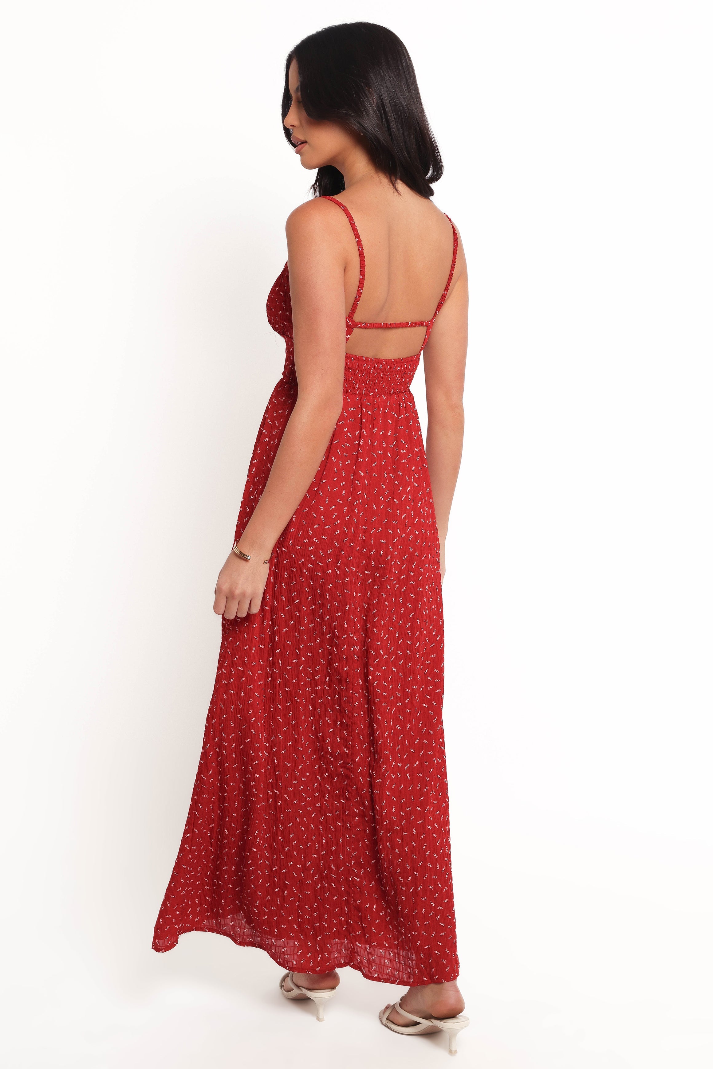 Ariadne Midi Dress - Flowy Red Summer Dress for Women | Perfect for Beach Vacations, Date Nights & Casual Outings