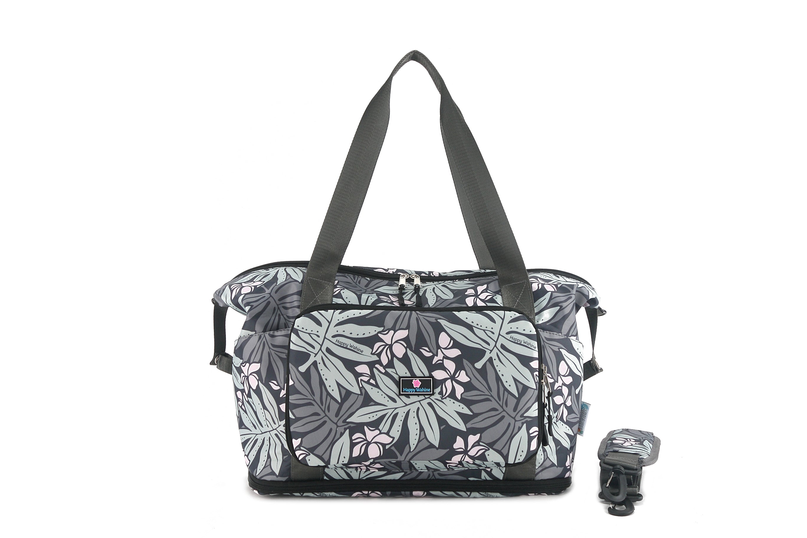 Foldable Duffle Bag - Sydney Lauae Grey Waterproof Travel Duffel for Gym, Sports, Camping & Weekend Getaways