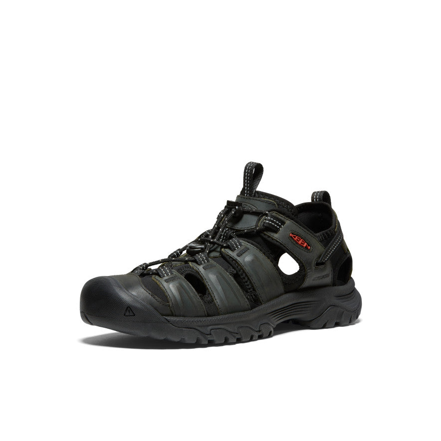 Men's KEEN Targhee III Hiking Sandals - Grey/Black | Waterproof & Comfortable Outdoor Adventure Footwear for Men | Perfect for Hiking, Camping & Travel