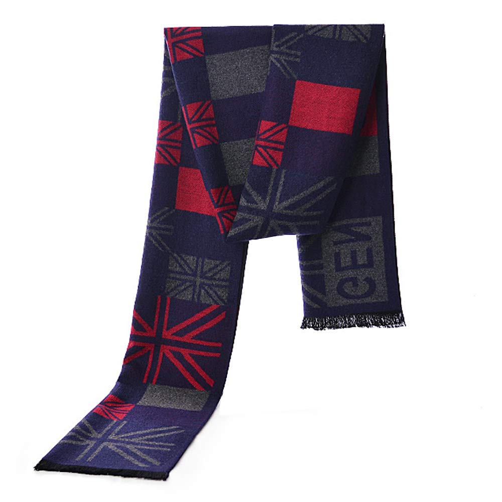 OHAYOMI Men's Winter Scarf - Soft Formal Cashmere Wool Scarves for Gentlemen | Perfect for Business, Office & Cold Weather Fashion