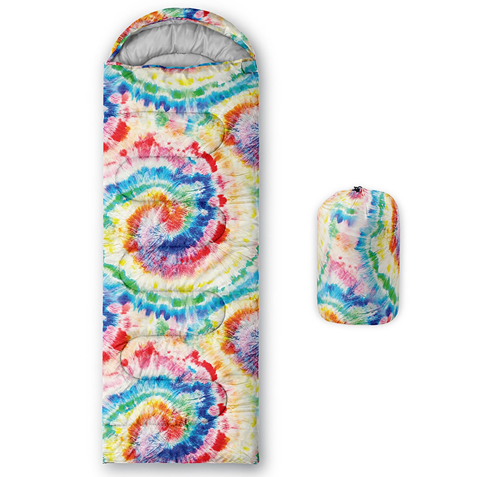 QOOMO 3 Season Lightweight Waterproof Sleeping Bag for Adults & Kids - Warm & Cool Weather Camping Gear for Travel, Hiking, Backpacking & Outdoor Adventures