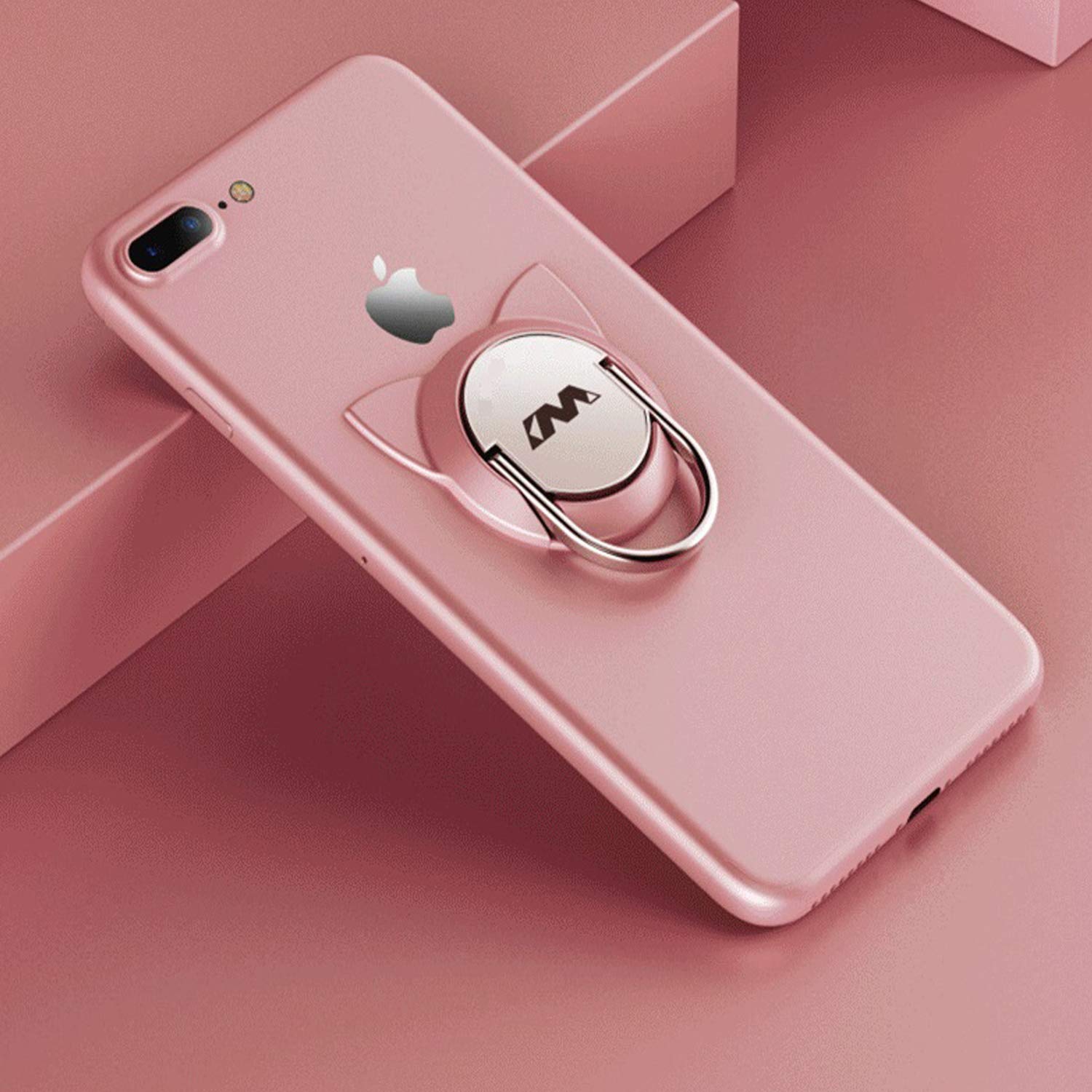 Fonessary 360° Rotating Magnetic Phone Ring Holder & Kickstand - 3 Pack, Universal Cat Design Grip for iPhone, Samsung, Smartphones - Perfect for Car Mount, Desk Stand & One-Hand Use
