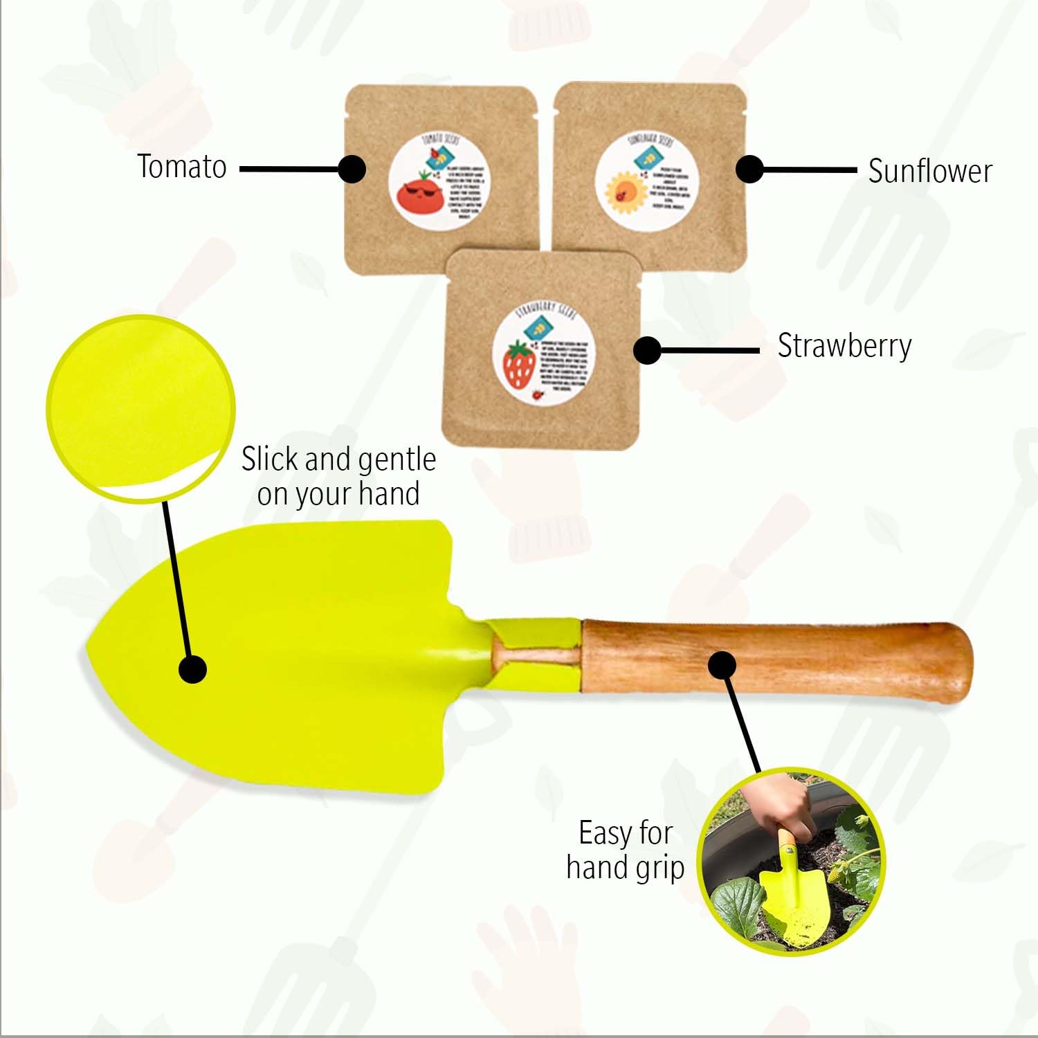 **15-Piece Kids Gardening Kit with Rake, Shovel & Watering Can – Toddler Gardening Tools Set with Seeds – Educational Outdoor Toys for Children – Perfect for Backyard Fun & Learning Activities**