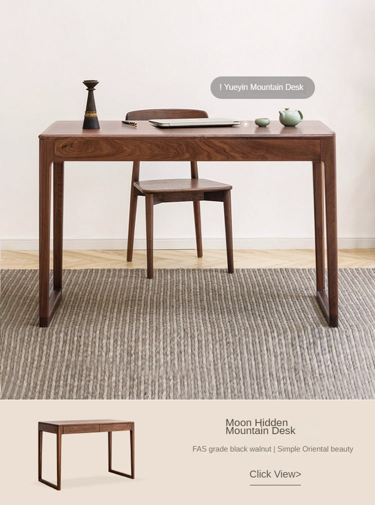Premium Black Walnut & Ash Solid Wood Dining Chair - Handcrafted Modern Farmhouse Style for Kitchen, Dining Room & Home Decor