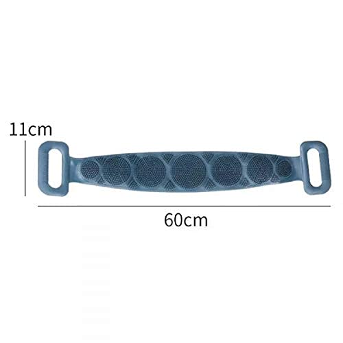 NOBILEA Silicone Body Scrubber - Exfoliating Bath Brush Belt for Deep Cleansing, Skin Renewal & Dead Skin Removal - Perfect for Men, Women & Kids (Multicolor) - Ideal for Shower, Spa & Daily Skincare Routine