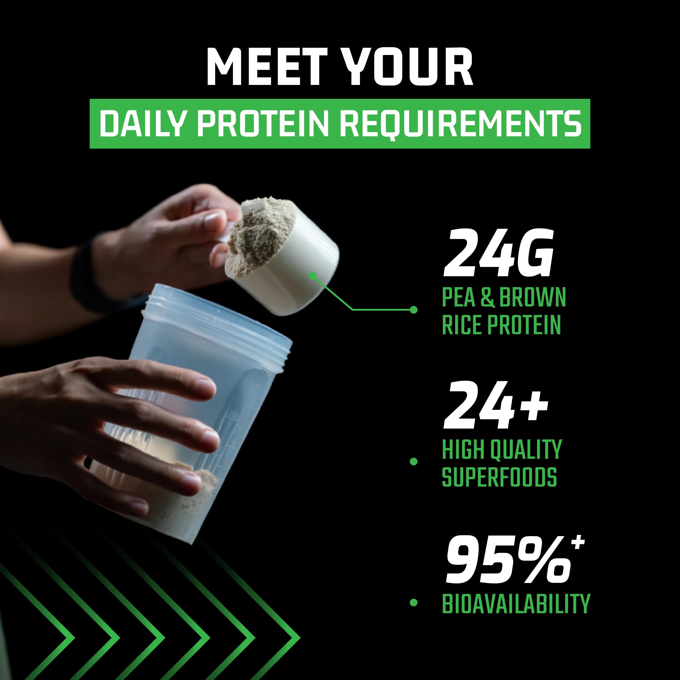 Plantigo Vegan Pea Protein Powder - Vanilla Flavor, 1kg | 24g Protein, 4.4g BCAA, 2g Leucine | Fast Digesting, Sugar-Free, No Preservatives | Ideal for Smoothies, Baking & Post-Workout Recovery for Men & Women
