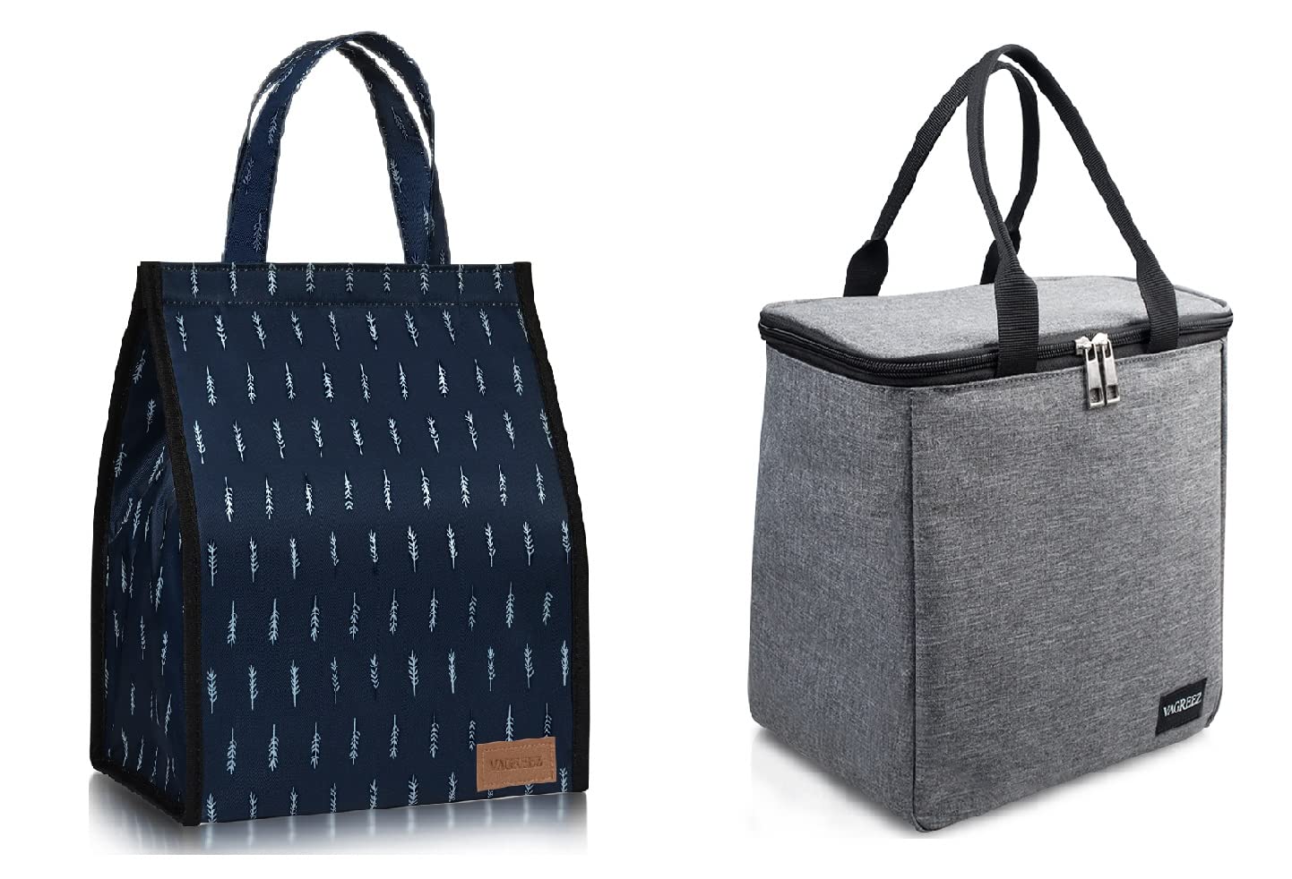 Insulated Tall Lunch Bag with Zipper for Women & Men - Perfect for Office, School, Picnics and Outdoor Activities