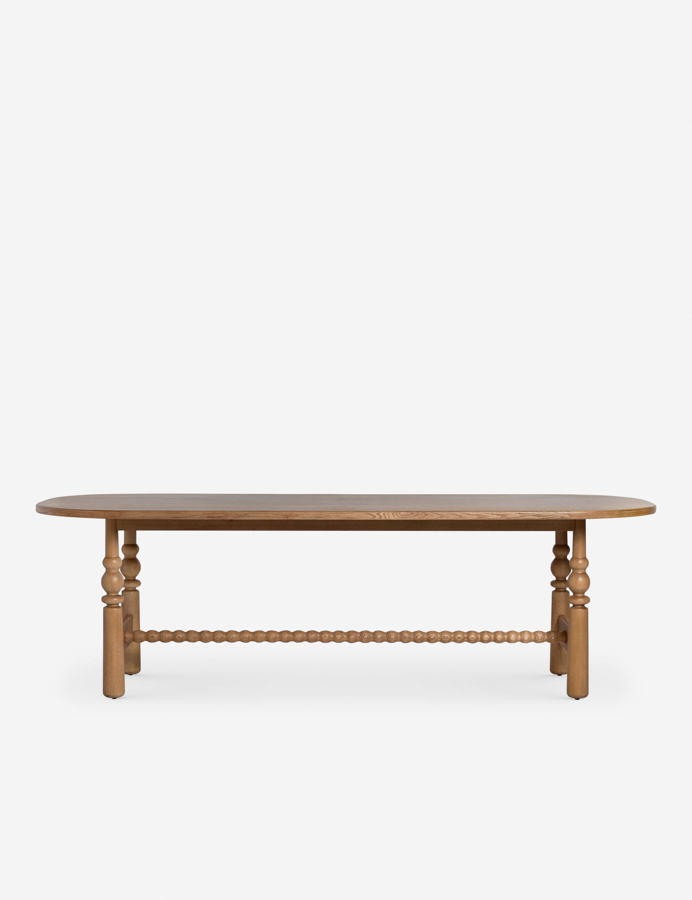 Blume Oval Dining Table - Modern Wooden Kitchen Table for 6 - Perfect for Family Dinners & Entertaining Guests