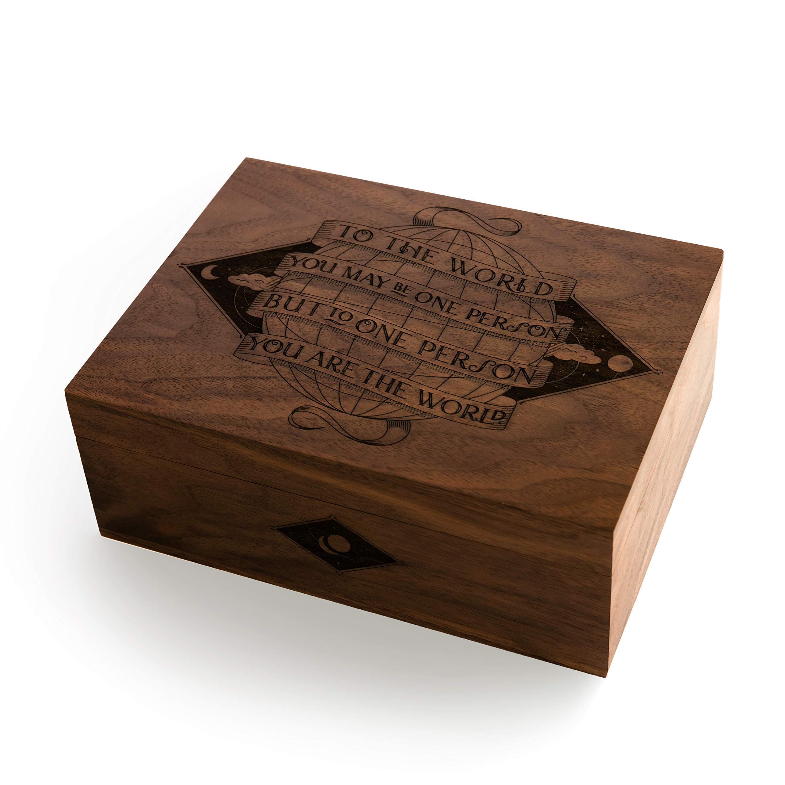 Personalized Wood Keepsake Box - Custom Engraved Gift for Anniversary, Wedding, Baby Shower & Memory Storage | Perfect for Home Decor, Jewelry Organizer & Special Occasion Gifts