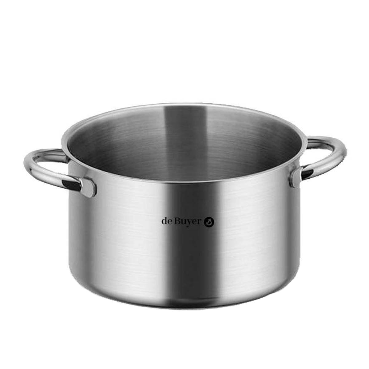 de Buyer 28cm Stainless Steel High-Sided Soup Pot with Handles (Lid Not Included) - Perfect for Soups, Stews & Large Batch Cooking in Professional & Home Kitchens