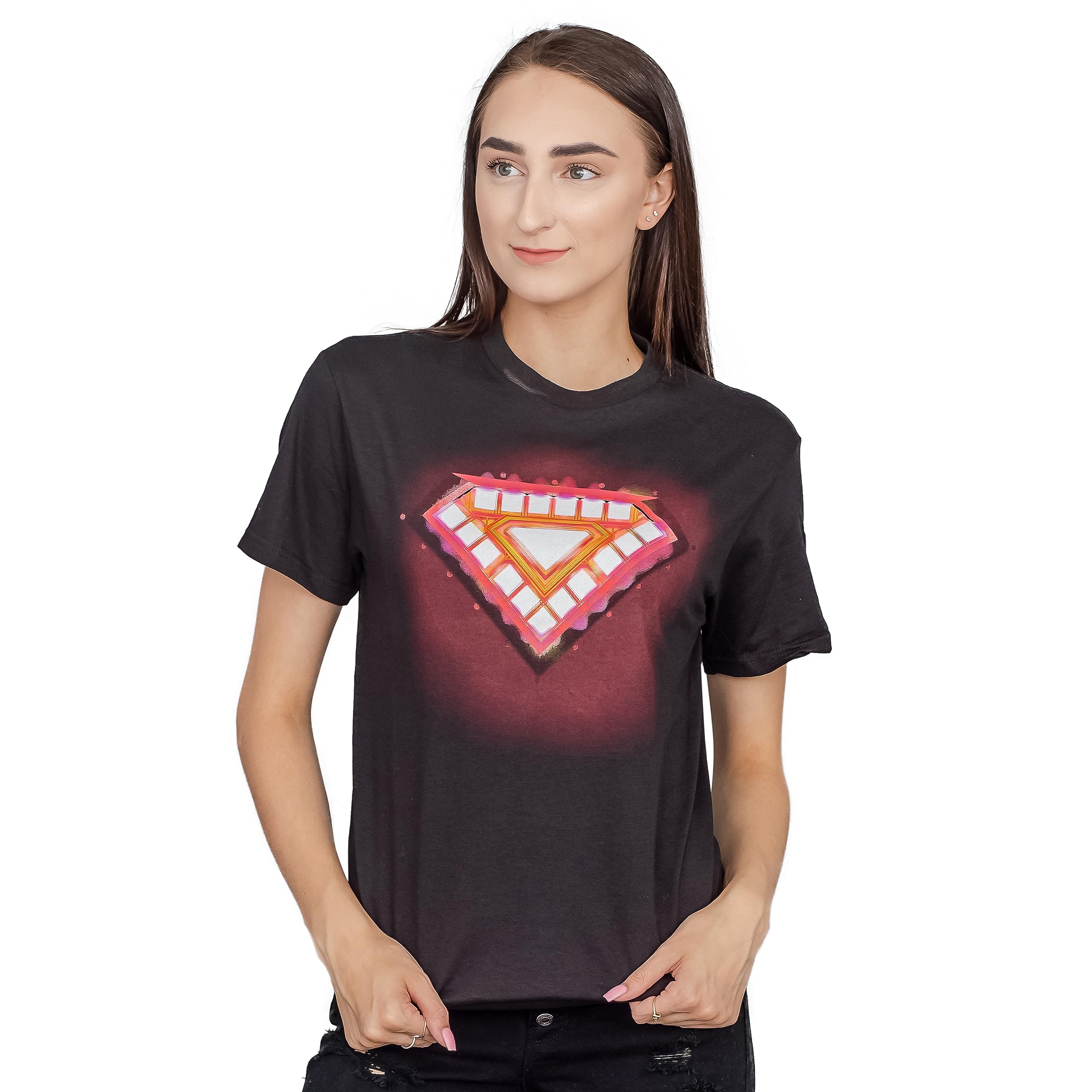 Iron Man Classic Core Black T-Shirt for Men - Marvel Superhero Graphic Tee - Casual Wear & Comic Con Cosplay