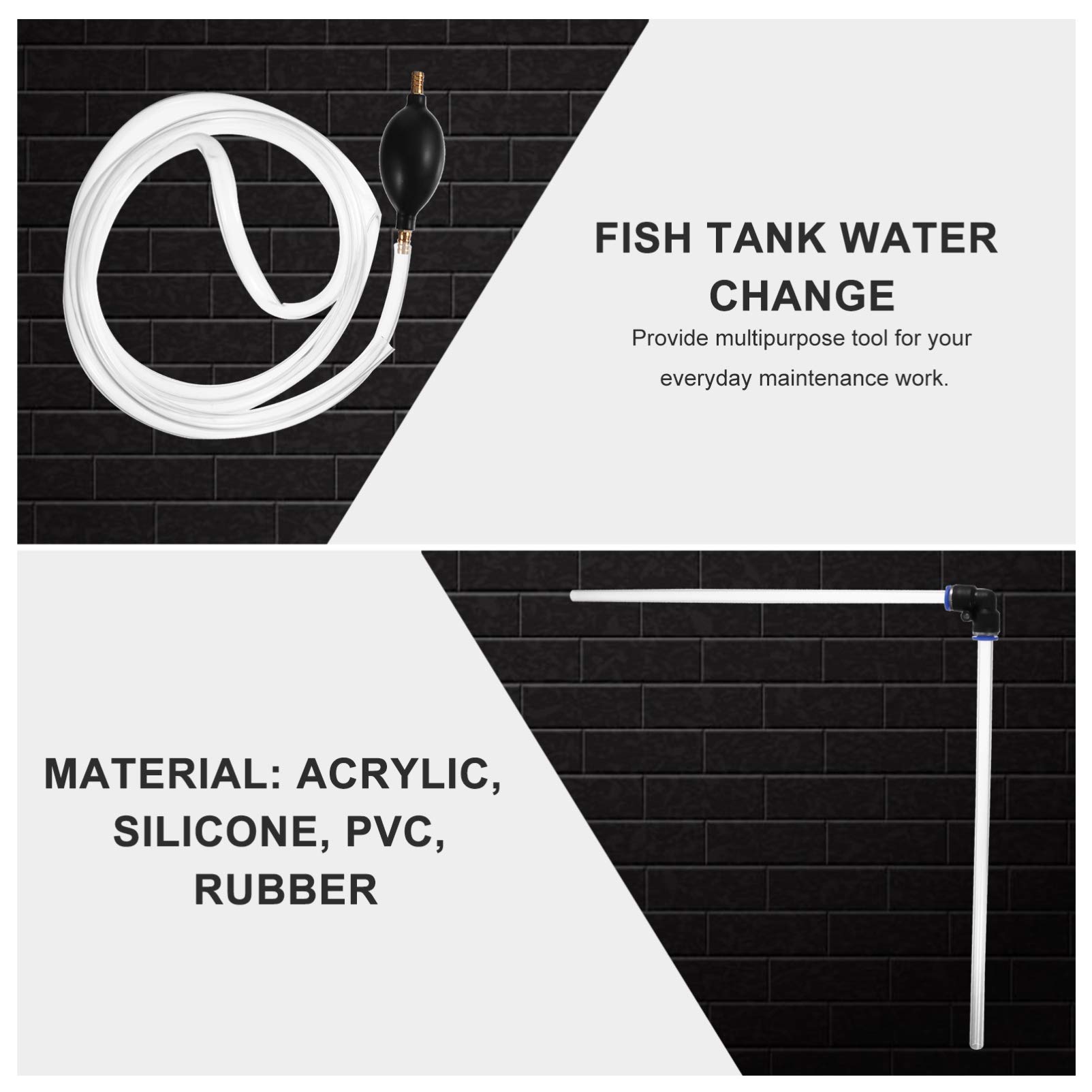 Balacoo Aquarium Gravel Cleaner & Water Changer Siphon - Fish Tank Cleaning Tool for Sand, Gravel & Pond Maintenance | Perfect for Freshwater & Saltwater Tanks