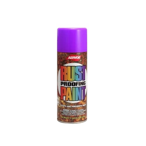 Aervoe 300 12 oz. Safety Purple DTM Rust Proof Enamel Paint - High Performance Anti-Corrosion Coating for Metal, Wood & Concrete - Ideal for Industrial Equipment, Machinery & Outdoor Structures