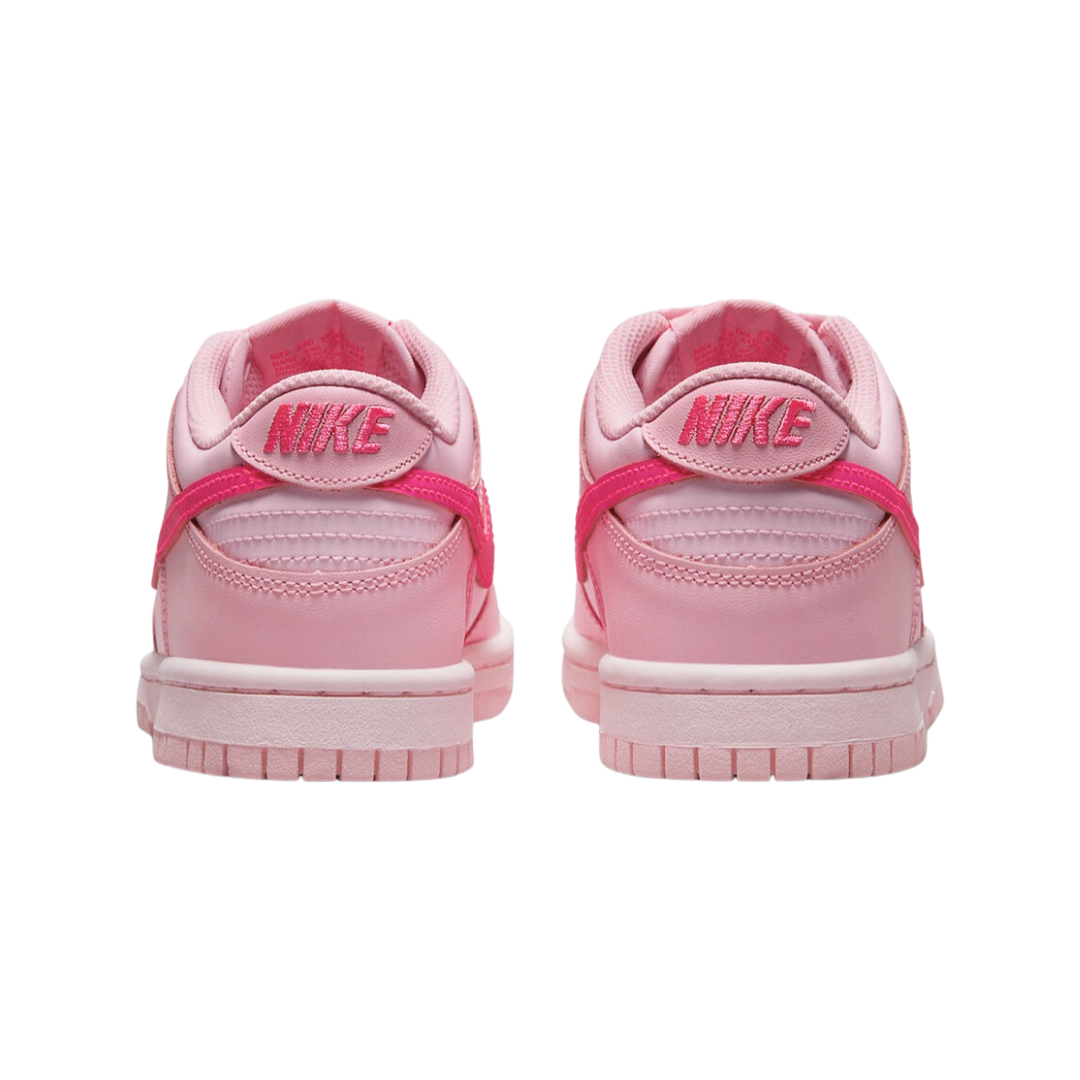 Nike Dunk Low GS Triple Pink Sneakers - Medium Soft Pink Foam Sole for Women & Girls | Perfect for Casual Wear, School, and Street Style