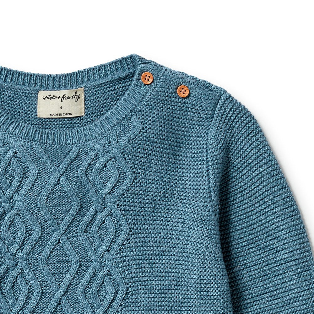 Cozy Knitted Cable Sweater for Women - Soft Winter Pullover with Classic Cable Design - Perfect for Casual Outfits, Office Wear & Holiday Gatherings