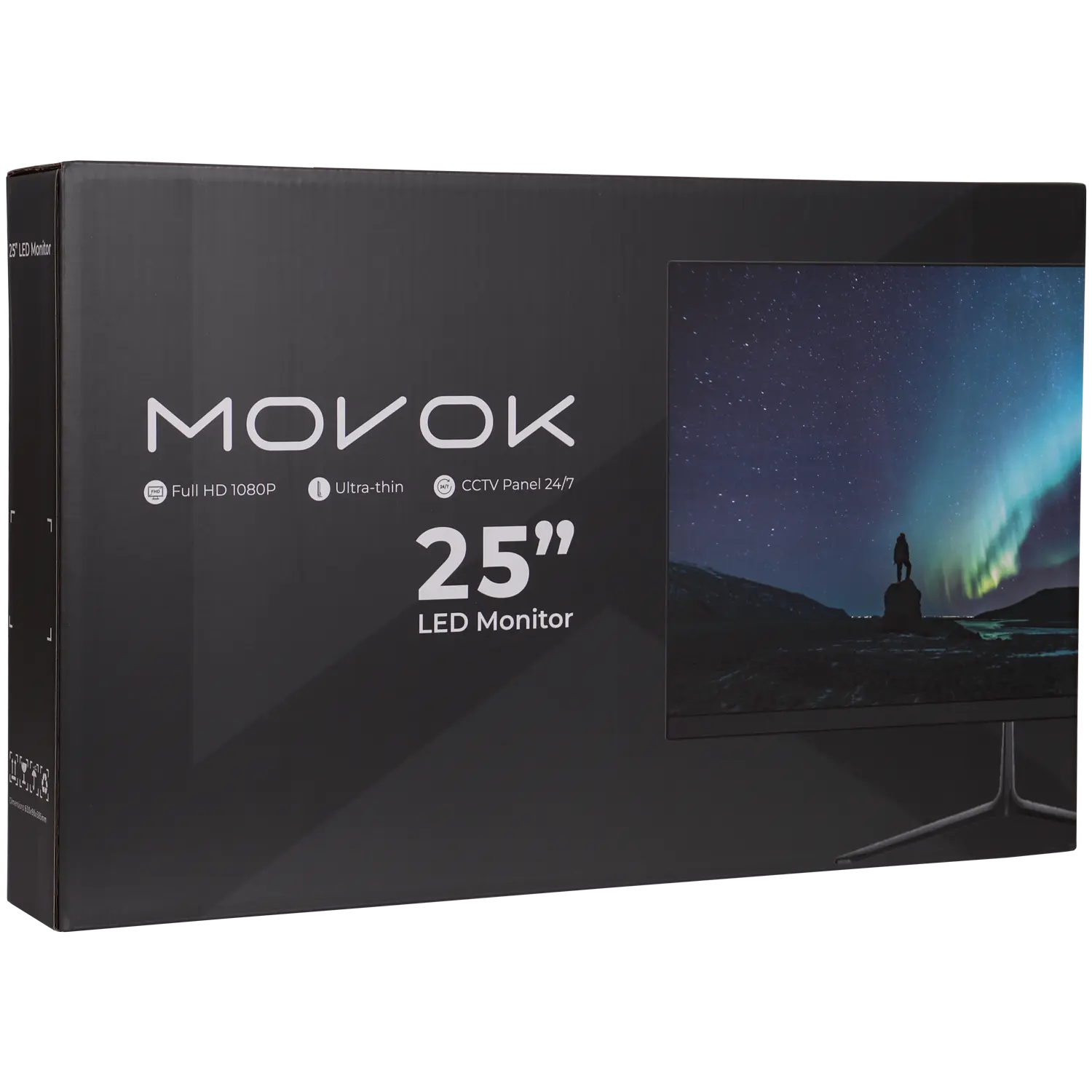 25 Inch Full HD LED Monitor with Built-in Dual Speakers - Perfect for Home Office, Gaming & Entertainment