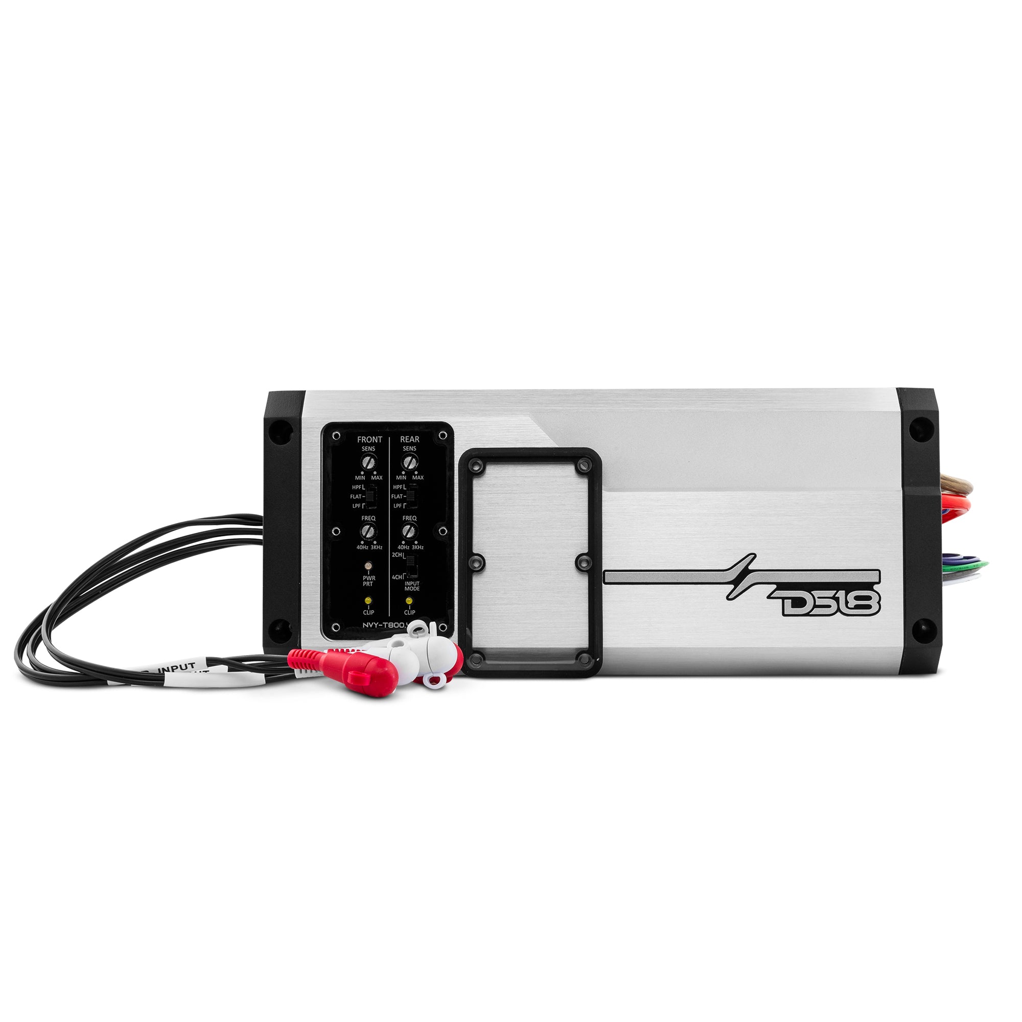 NVY 4-Channel 200W RMS Marine Amplifier - IP67 Waterproof, Full Range Audio for Boats, Powersports & Outdoor Adventures - Perfect for Marine Stereo, ATV, UTV & Motorcycle Audio Systems