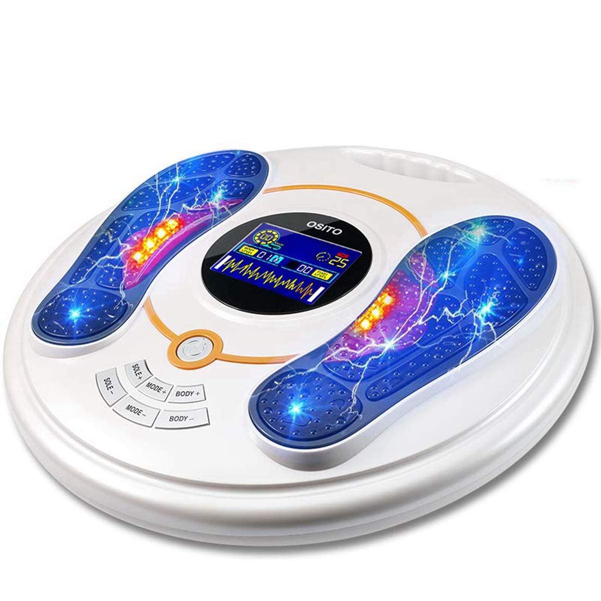 OSITO Circulation & Nerve Muscle Stimulator - TENS & EMS Therapy for Foot Circulation, Neuropathy Relief, Leg Pain, Body Relaxation & Massage - Clinically Proven for Home & Clinical Use