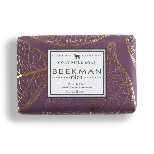 Beekman 1802 Goat Milk Soap Bar - 9 oz | Natural Moisturizing & Hydrating Body Soap for Sensitive Skin | Cruelty-Free & Vegan | Perfect for Dry Skin Care & Gentle Daily Cleansing