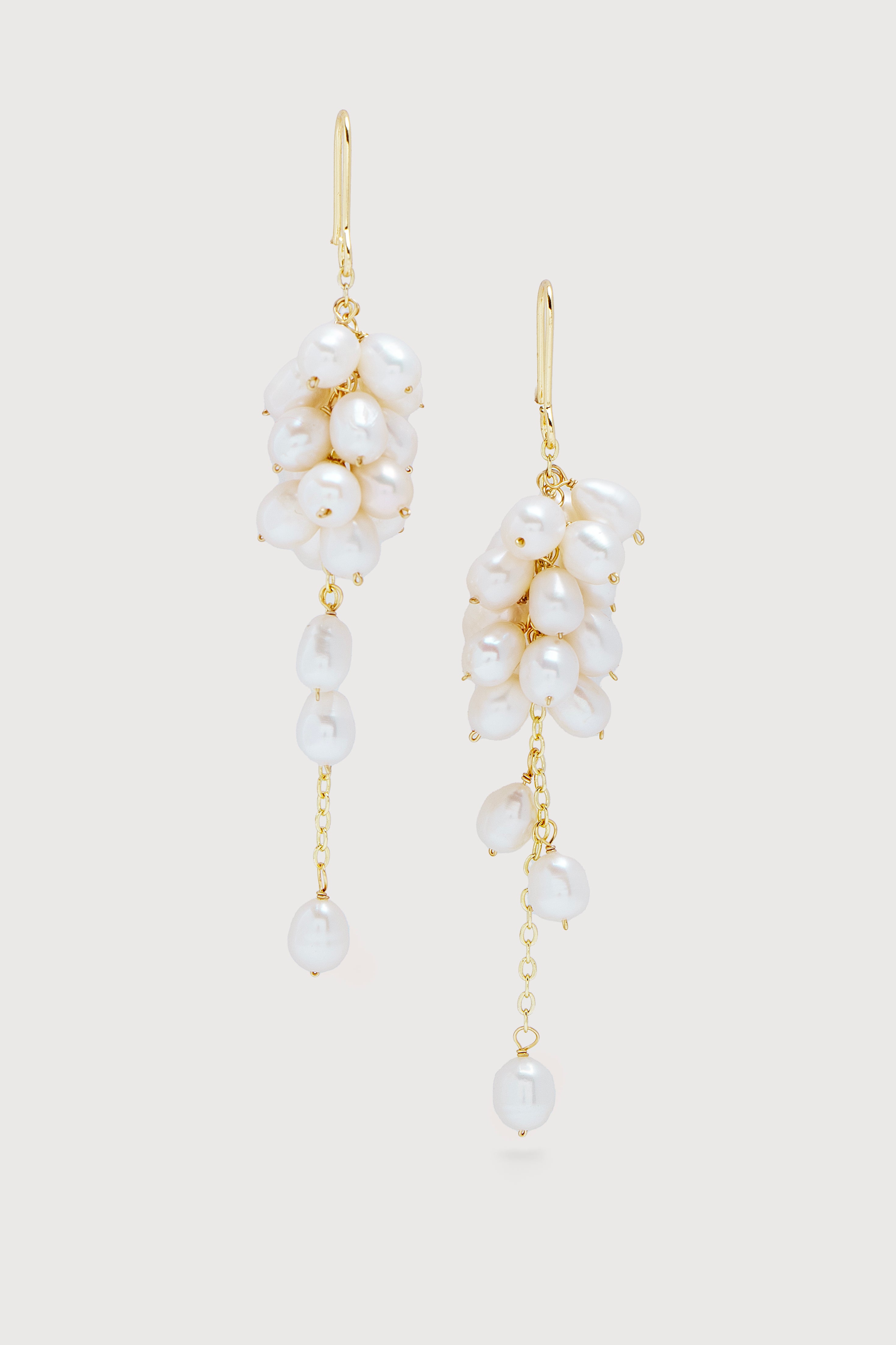 Elegant Pearl Cluster Dangle Earrings for Women - Fashion Jewelry Gift for Wedding, Party & Special Occasions