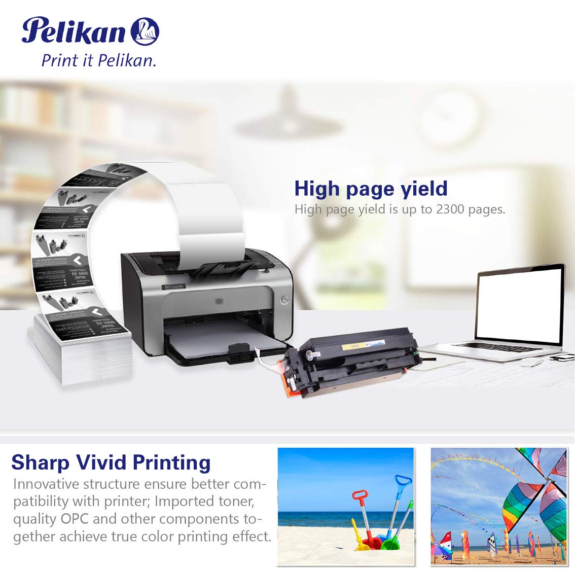 Pelikan 4283764 Yellow Toner Cartridge - Compatible with HP CF412A for HP LaserJet Pro M452DN/M452DW/M452NW & MFP M477FDW/M477FDN/M477FNW/M377 Printers | High-Quality Replacement | Ideal for Office & Home Printing
