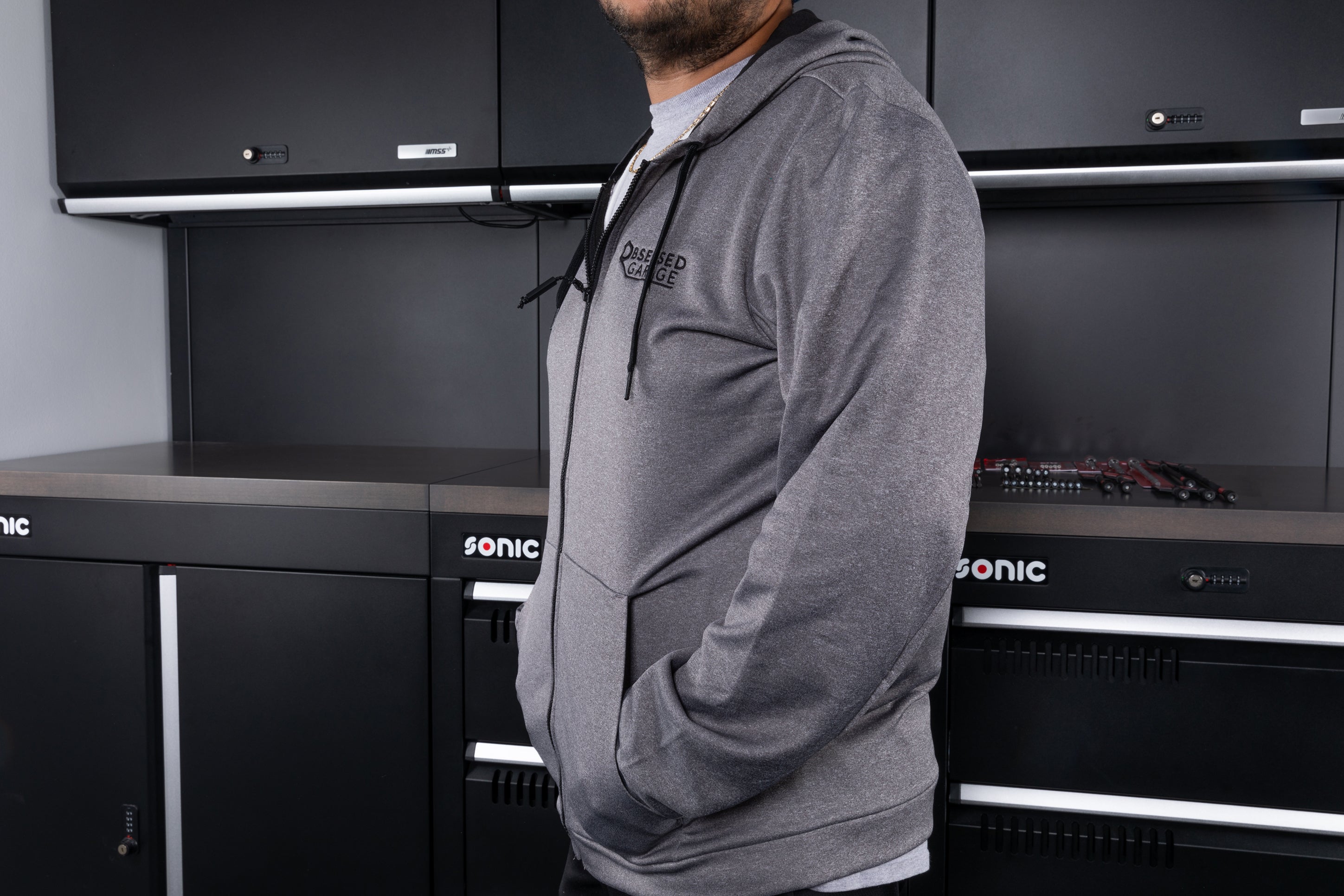 Obsessed Garage Halifax Zip Up Hoodie - Premium Men's & Women's Fleece Jacket for Car Enthusiasts - Perfect for Racing Events, Car Meets & Casual Wear