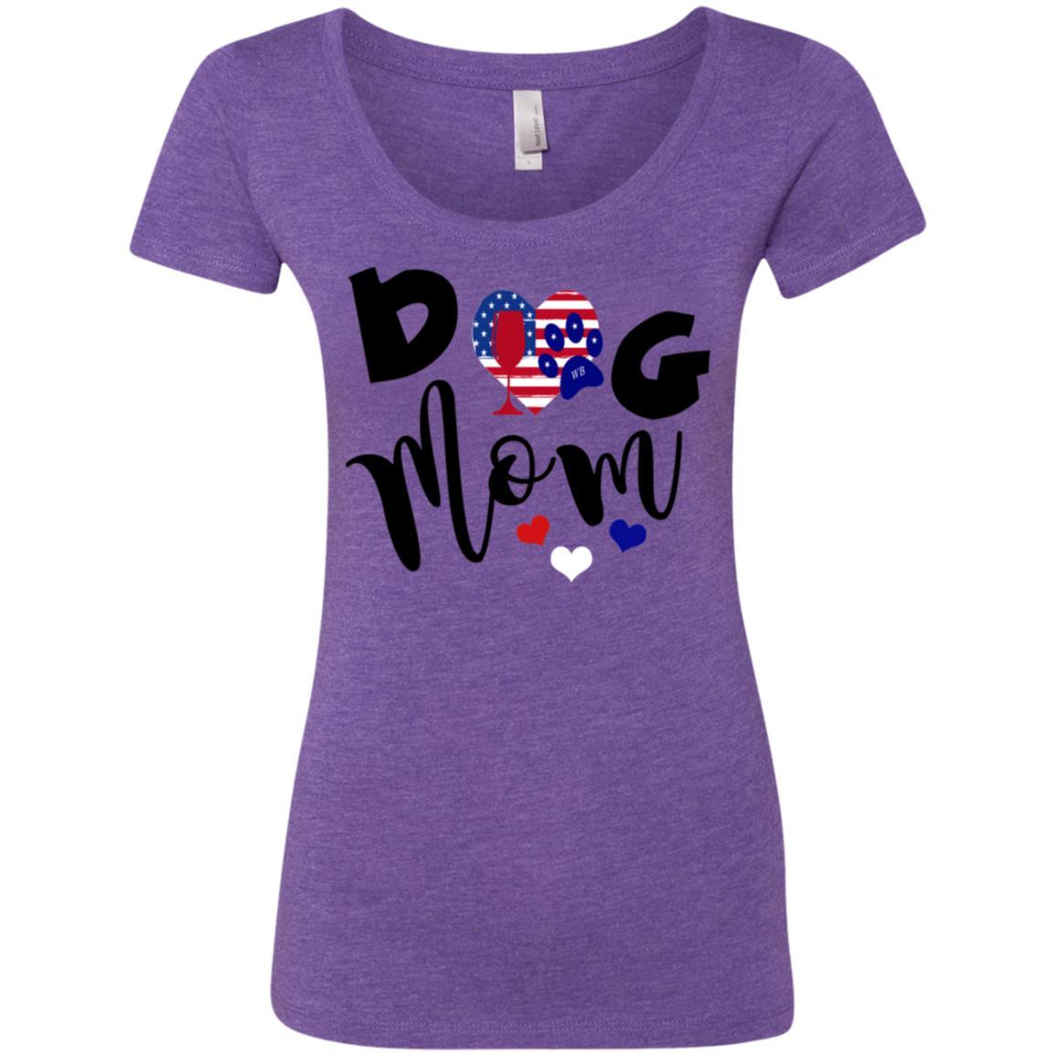 WineyBitches.Co Women's Tri-Blend Scoop Neck T-Shirt - Soft Comfortable Casual Tee for Everyday Wear, Lounge & Outings