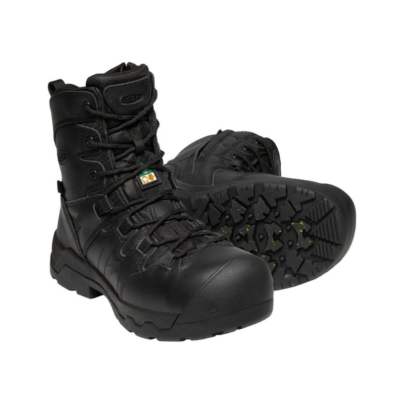 Keen Oshawa 1024203 Women's Size 8 Waterproof Composite Toe Work Boots with Side Zipper - Durable Safety Shoes for Construction, Landscaping & Outdoor Work