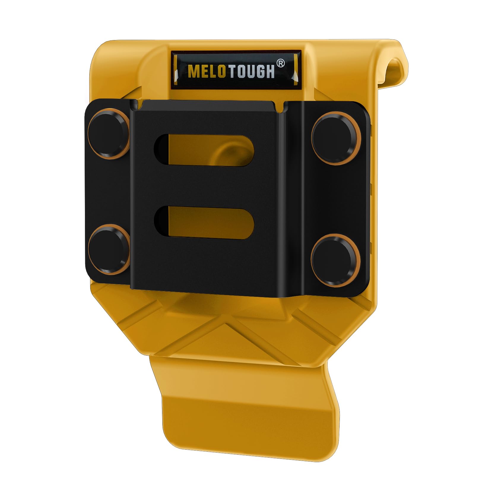MELOTOUGH Heavy Duty Drill Belt Clip - Secure Drill Holder for Tool Belt & Impact Driver, Tape Measure Holder - Perfect for Construction, Carpentry & DIY Projects