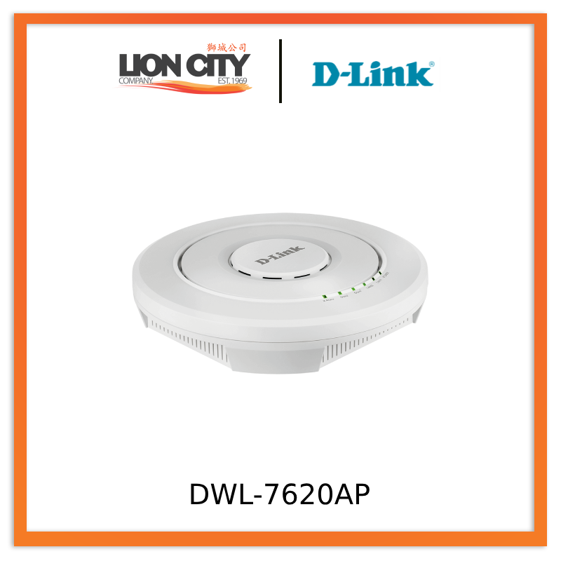 D-Link DWL-7620AP AC2200 Tri-Band Wave 2 Wireless Access Point - High-Speed WiFi for Business & Enterprise Networks - Ideal for Offices, Hotels, and Large Venues
