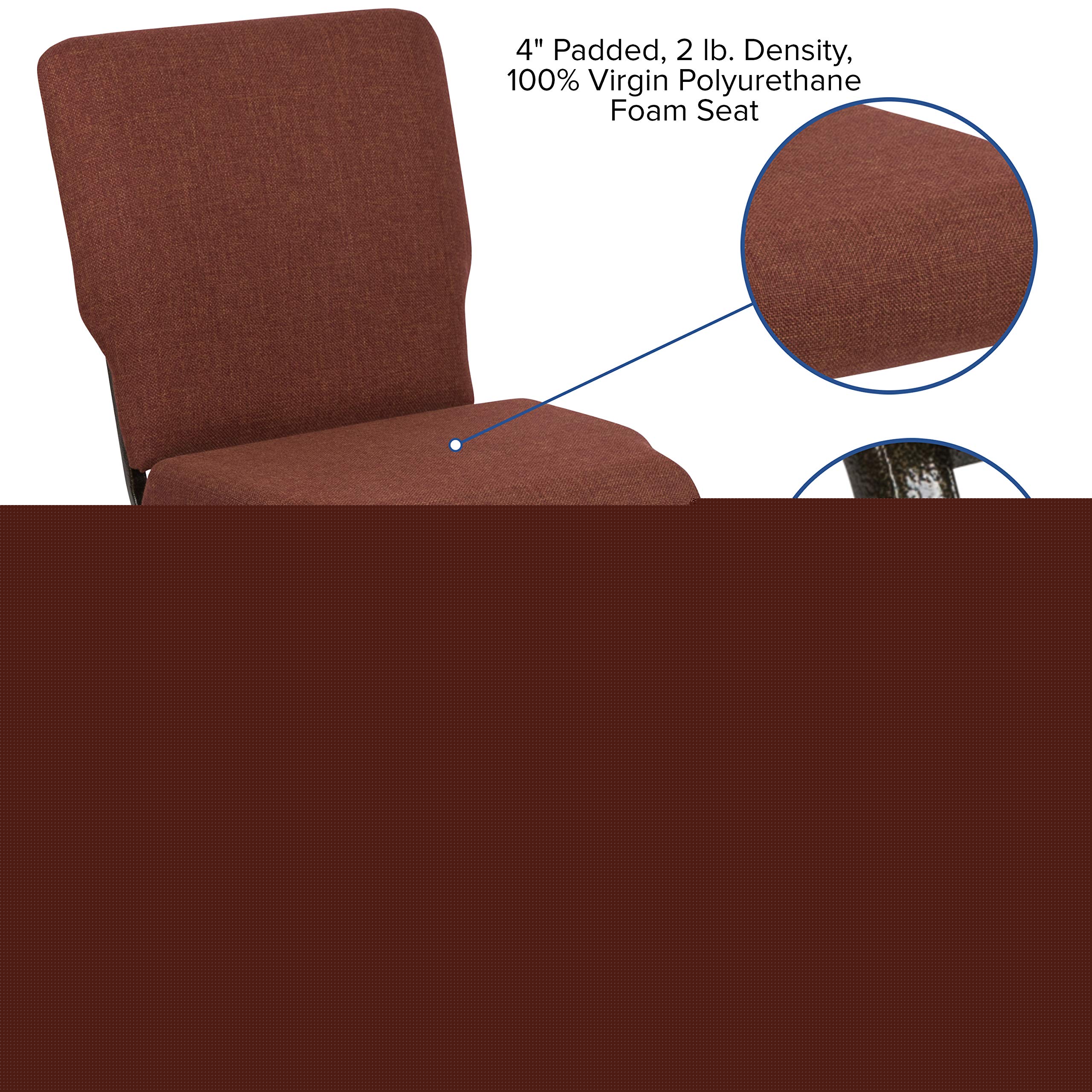 EMMA + OLIVER Stacking Auditorium Chair with 20.5