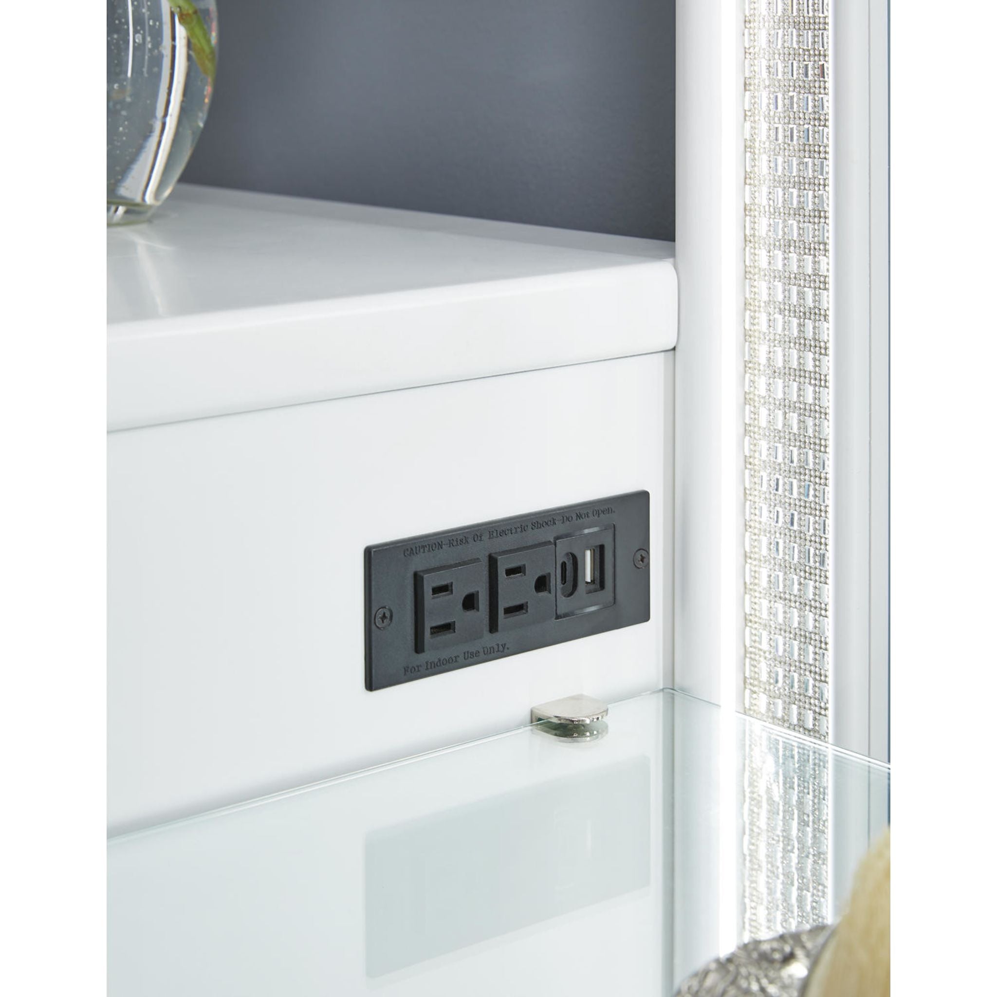 Chalanna Vanity Mirror with Lights - Modern Dressing Table for Makeup & Skincare - Perfect for Bedroom, Bathroom, or Dressing Room