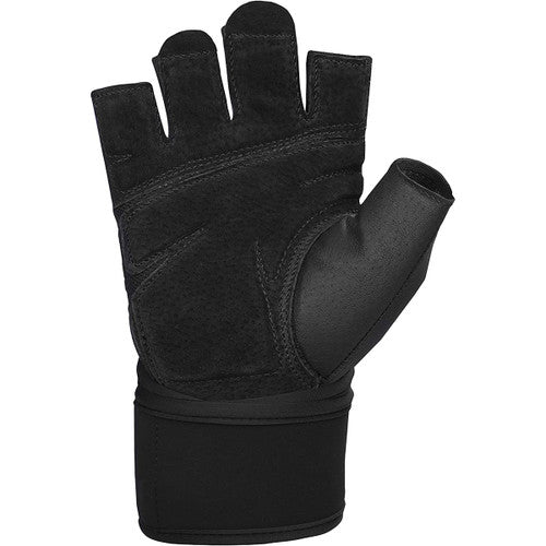 Harbinger Unisex Training Wrist Wrap Gloves 2.0 - Black | Weight Lifting, CrossFit & Gym Workout Support for Men & Women