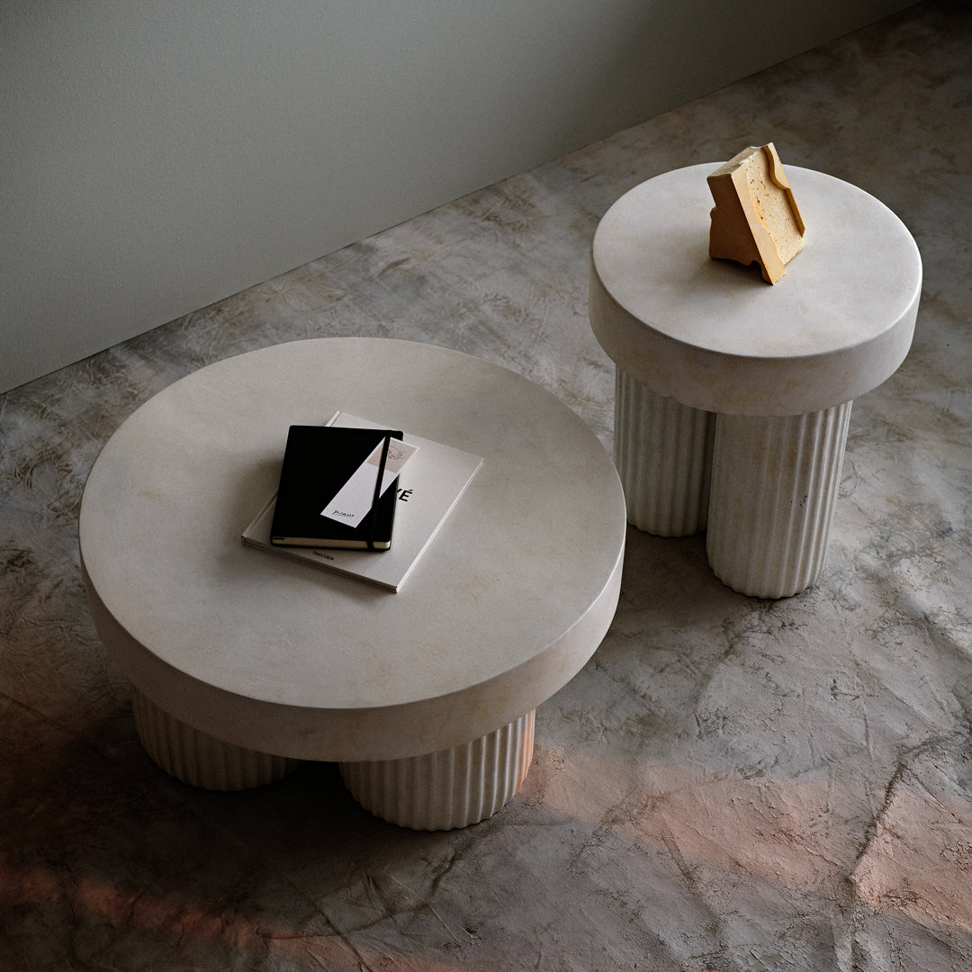 Hansen Hyldahl Gear Side Table by Norr11 - Modern Scandinavian End Table for Living Room, Bedroom & Office