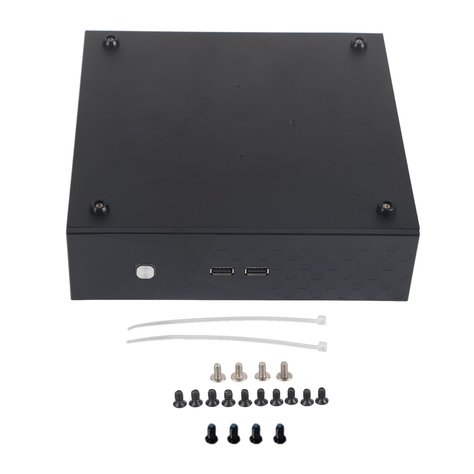 Compact Black Mini HTPC Case - High-Performance Desktop Computer Chassis with Excellent Heat Dissipation for Home Theater PC Builds | Perfect for Gaming, Media Centers & Small Form Factor PCs
