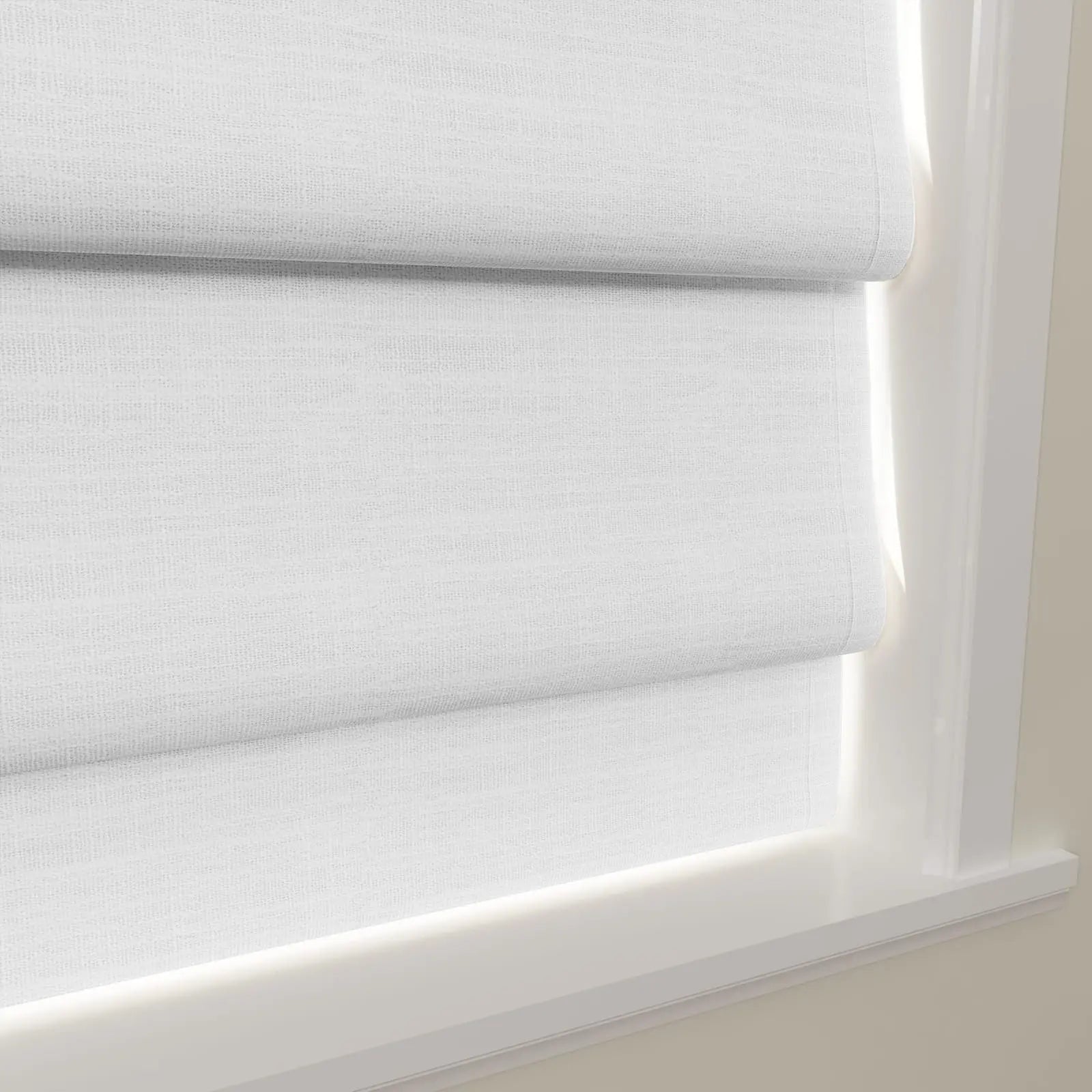 Custom Cordless Roman Shades - Blackout Window Blinds for Living Room, Bedroom & Home Decor - Easy to Install & Adjustable Light Control