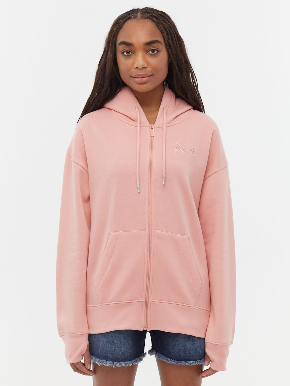 Naos Oversized Zip Up Hoodie for Men & Women - Cozy Fleece Pullover with Pockets - Perfect for Casual Wear, Gym, and Outdoor Activities