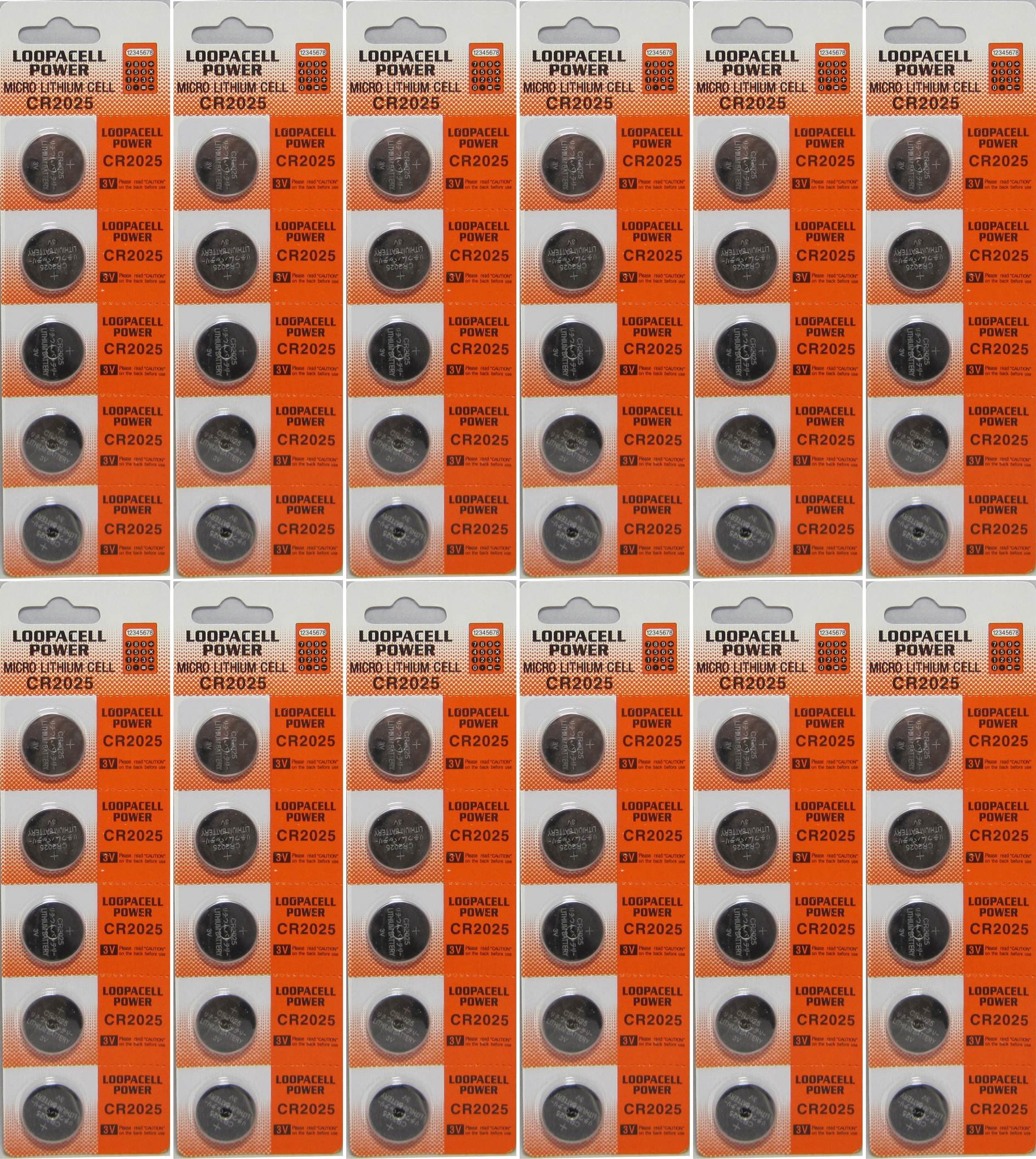 60-Pack Genuine ECR2025 3V Lithium Coin Batteries - Long-Lasting Power for Watches, Calculators, Key Fobs & Medical Devices (CR2025)